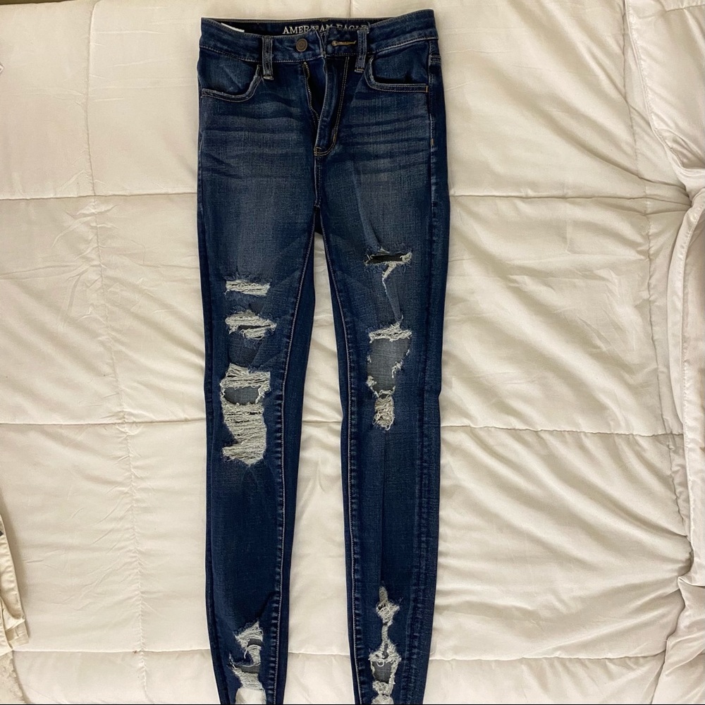 American Eagle super high rise jegging SIZE 00
